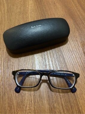 Unisex Paul Smith Tortoise Print Glasses with Case PM Woodley - 51/17/145